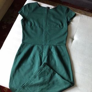 Necessary Objects Green Body Con Midi Dress